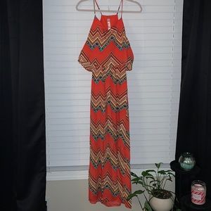 Pattern maxi dress